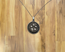 Sterling Textured Flower Pendant