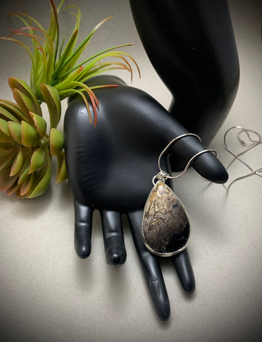 Fossilized Palm Root Pendant