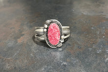 Cuff: Rhodochrosite (Thulite) and Pearls