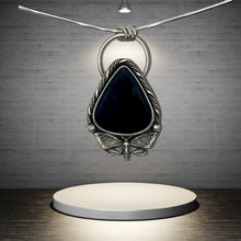 Obsidian Death Moth Pendant