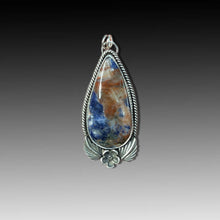 Sodalite Floral Pendant