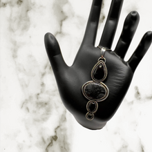 Picasso Jasper, Obsidian and Onyx pendant