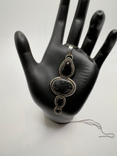 Picasso Jasper, Obsidian and Onyx pendant