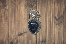 Black Rutile Raven pendant