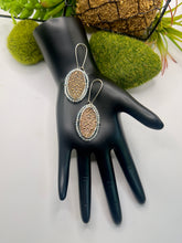 Sterling Silver and Bronze with CZ and Aquamarine beading