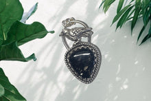 Black Rutile Raven pendant