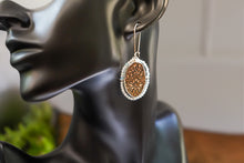 Sterling Silver and Bronze with CZ and Aquamarine beading