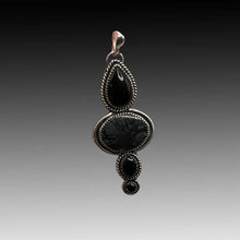 Picasso Jasper, Obsidian and Onyx pendant