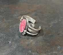 Cuff: Rhodochrosite (Thulite) and Pearls
