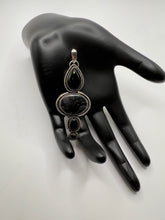 Picasso Jasper, Obsidian and Onyx pendant