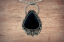 Obsidian Death Moth Pendant