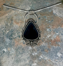 Obsidian Death Moth Pendant