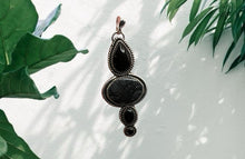 Picasso Jasper, Obsidian and Onyx pendant