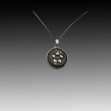 Sterling Textured Flower Pendant