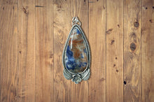 Sodalite Floral Pendant