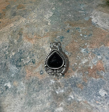 Delicate Obsidian Death Moth Pendant