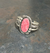 Cuff: Rhodochrosite (Thulite) and Pearls