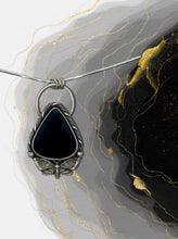 Obsidian Death Moth Pendant