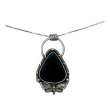 Obsidian Death Moth Pendant