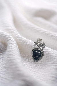 Black Rutile Raven pendant