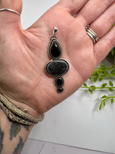 Picasso Jasper, Obsidian and Onyx pendant