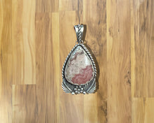 Rhodonochrosite Floral Pendant