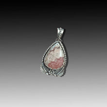 Rhodonochrosite Floral Pendant
