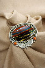 Iron Tiger Eye and Red Jasper: Death Moth