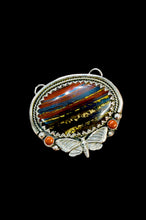 Iron Tiger Eye and Red Jasper: Death Moth