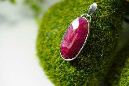 Ruby Beryl Pendant