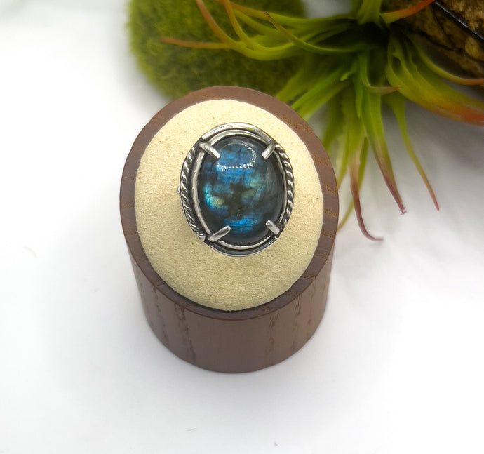 Labradorite Statement Ring