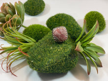 Rhodonchrosite Square Floral Ring