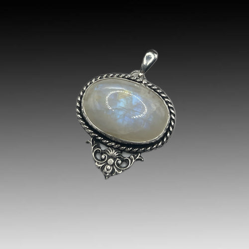 Moonstone Flourish Pendant
