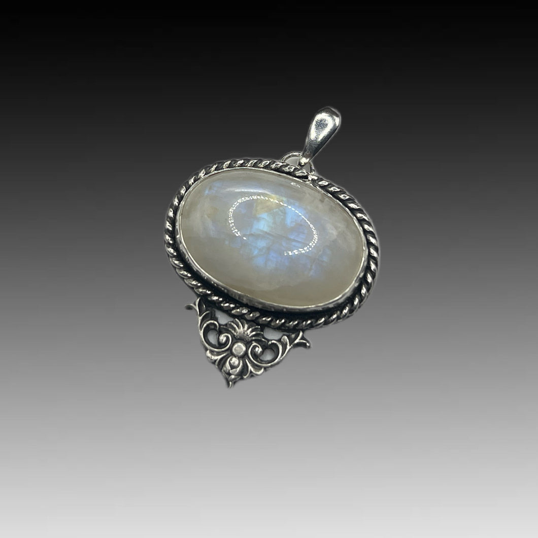 Moonstone Flourish Pendant