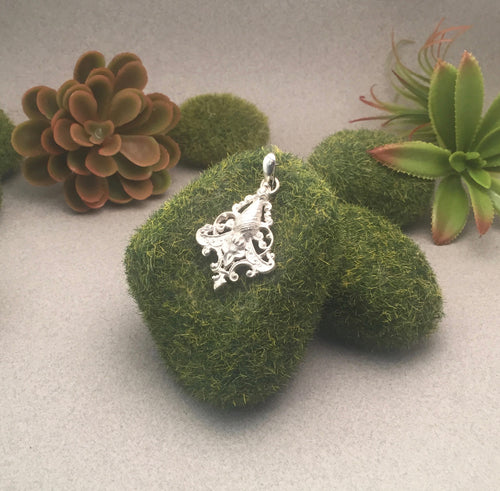 Lost Wax Hand-Cast Flourish Pendant