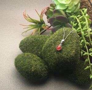 8mm Gallery Pendant with Coordinating Stud Earrings, Various Stones