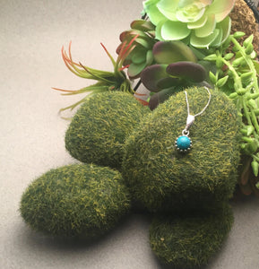 8mm Gallery Pendant with Coordinating Stud Earrings, Various Stones
