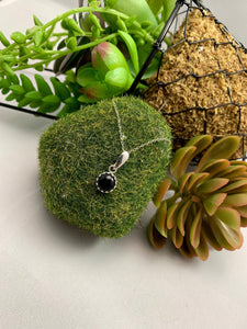 8mm Gallery Pendant with Coordinating Stud Earrings, Various Stones