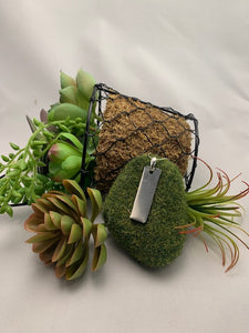 Sterling Silver Vertical Bar Pendant without Texture