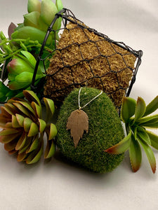 Bronze Leaf Pendant