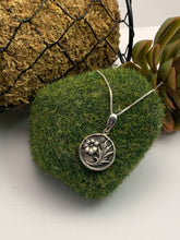 Sterling Silver Floral with CZ Pendant