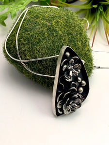 Hand-Cast Succulent Abstract Pendant
