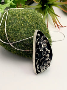 Hand-Cast Succulent Abstract Pendant