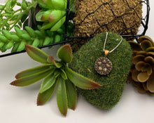 Bronze Textured Flower Pendant