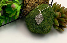 Sterling Silver Textured Pendant, Medium Dogwood