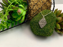 Sterling Silver Textured Pendant, Medium Dogwood