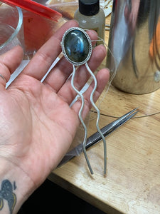 Labradorite Hairpin