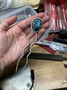 Labradorite Hairpin