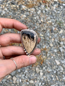 Fossilized Palm Root Pendant