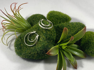 Patterned Hoop Earrings